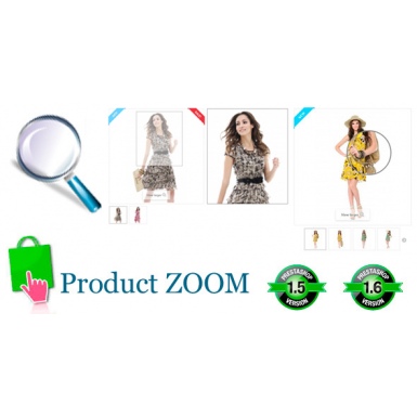 ZOOM изображений продуктов для Prestashop